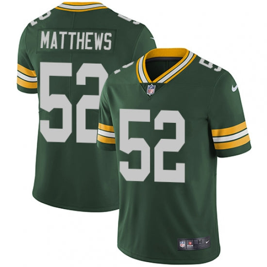 Men's Green Bay Packers Clay Matthews Limited Player Jersey Green