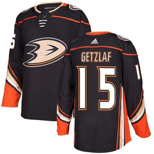 Men's Anaheim Ducks #15 Ryan Getzlaf Black Home Authentic Stitched Hockey Jersey