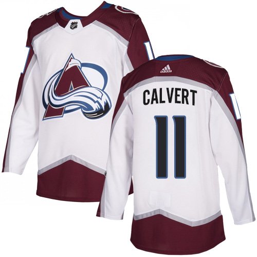 Colorado Avalanche #11 Matt Calvert White Away Jersey