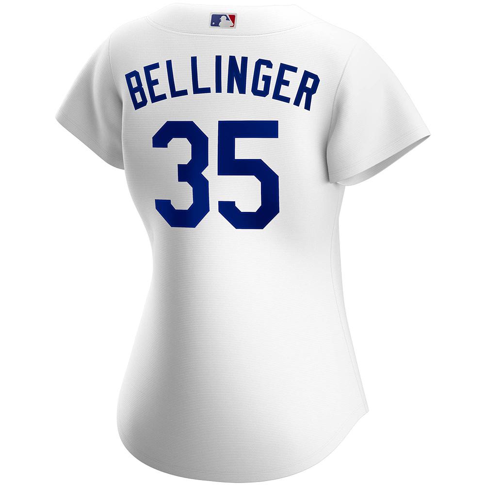 Womens Los Angeles Dodgers Cody Bellinger Cool Base Replica Jersey White
