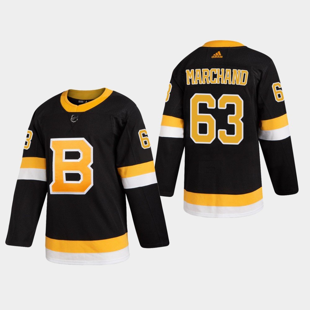 Boston Bruins #63 Brad Marchand Black Authentic Pro Jersey