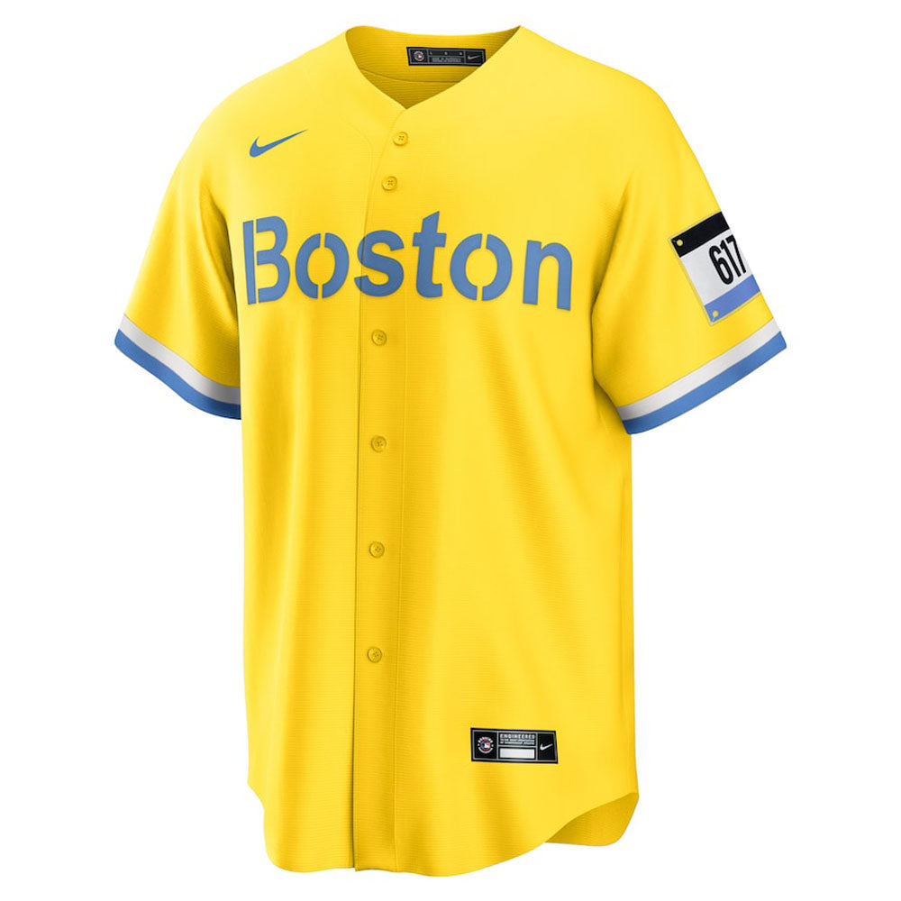 Men's Boston Red Sox Alex Verdugo City Connect Replica Jersey - Gold