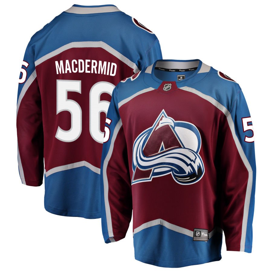 Colorado Avalanche #56 Kurtis MacDermid Red Home Authentic Pro Jersey