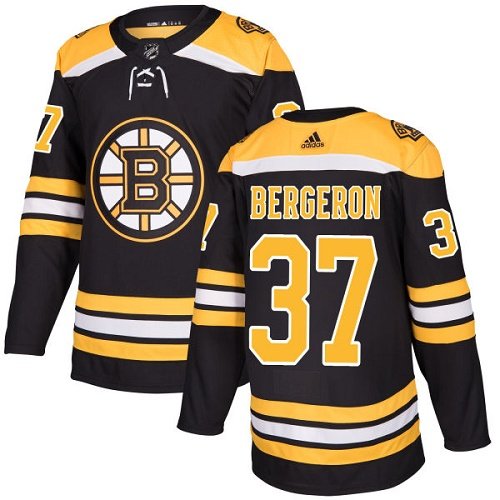 Boston Bruins #37 Patrice Bergeron Authentic Black Home Jersey