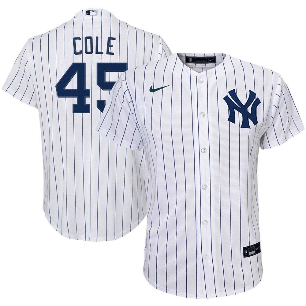 Youth New York Yankees Gerrit Cole Home Player Jersey - White